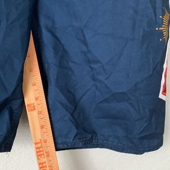 Budweiser Athletic Shorts Blue and Red with Iconic Logo Size 32 - Picture 7 of 9